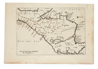 HERRERA Y TORDESILLAS, ANTONIO de. Group of 3 full-page engraved maps of Mexico and Central America.